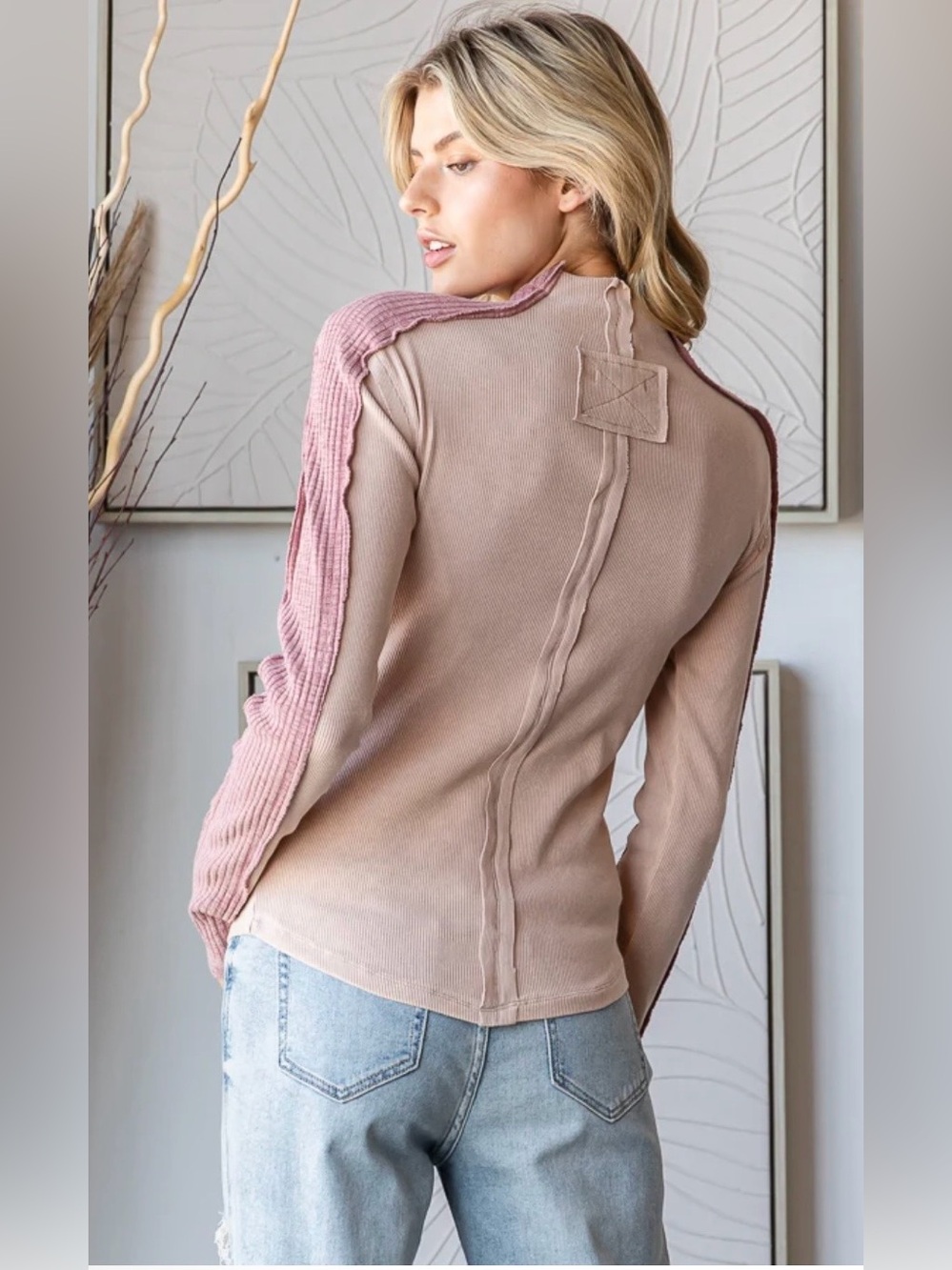 Oli & Hali mock neck top S